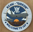 Israel IAF KC-46i Gideon Tanker PVC Patch Israeli Air Force Military Emblem