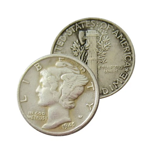 USA 1916-1945 Mercury Dimes Coin - Brilliant Uncirculated Mixed Dates