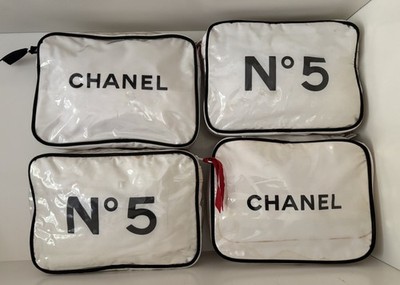 CHANELポーチ Vintage Chanel & Chanel No 5 Zip Pouch Bags Makeup TravelCosmetic