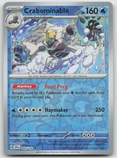 crabominable pokemon card value Ex Holographic Pokmon TCG Pocket Self Made - Sharp Details! variation to centering Crabominable V 2021 Japanese Sword