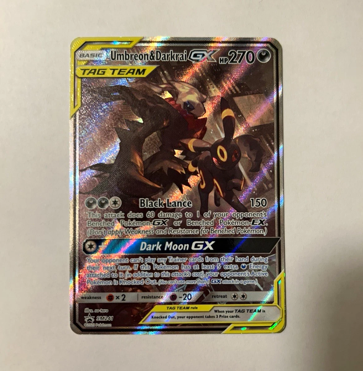 Umbreon & Darkrai GX Pokémon TCG Cards for sale | eBay
