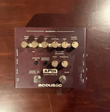 Acoustic APDI Acoustic Preamp and Di Pedal with EQ and FB Eliminator