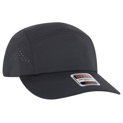 10 Pack Of OTTO CAP 5 Panel Running Hat w/ Elastic Soft Visor - 133-1
