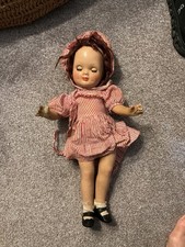 VTG  COMPOSITION DOLL SLEEPY EYES MARKED NUMBER 17 ON HER BACK