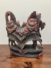 Balinese Barong Wooden Sculpture Statue Bali Indonesia 11” Pls Read