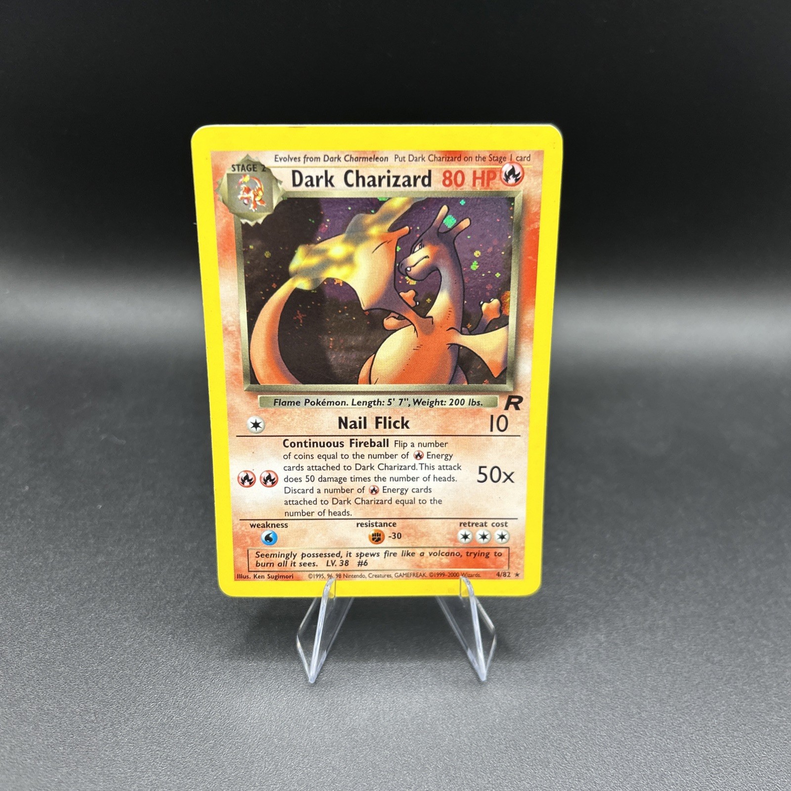 Dark Charizard 4/82 Team Rocket Holo NM-
