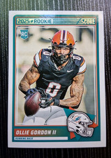 2025 Score ROOKIES #10 OLLIE GORDON II - ROOKIE - MIAMI DOLPHINS - NM-MT