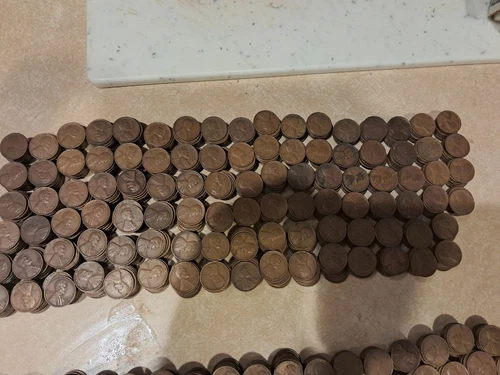 1000 Wheat Pennies  1930-1939 p d and s Mixed Dates Circulated