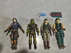 Vintage G I Joe Blocker, Hit And Run, Recoil Muskrat Action Figures