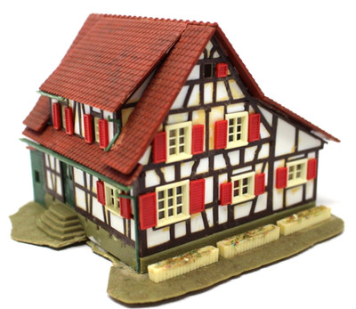 Faller H0 218 Einfamilienhaus Fachwerkhaus mit Anbau - HO H0 1:87