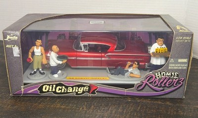 Jada Toys Homie Rollerz Oil Change 1958 Chevy Impala 1/24 scale Diecast RARE Red
