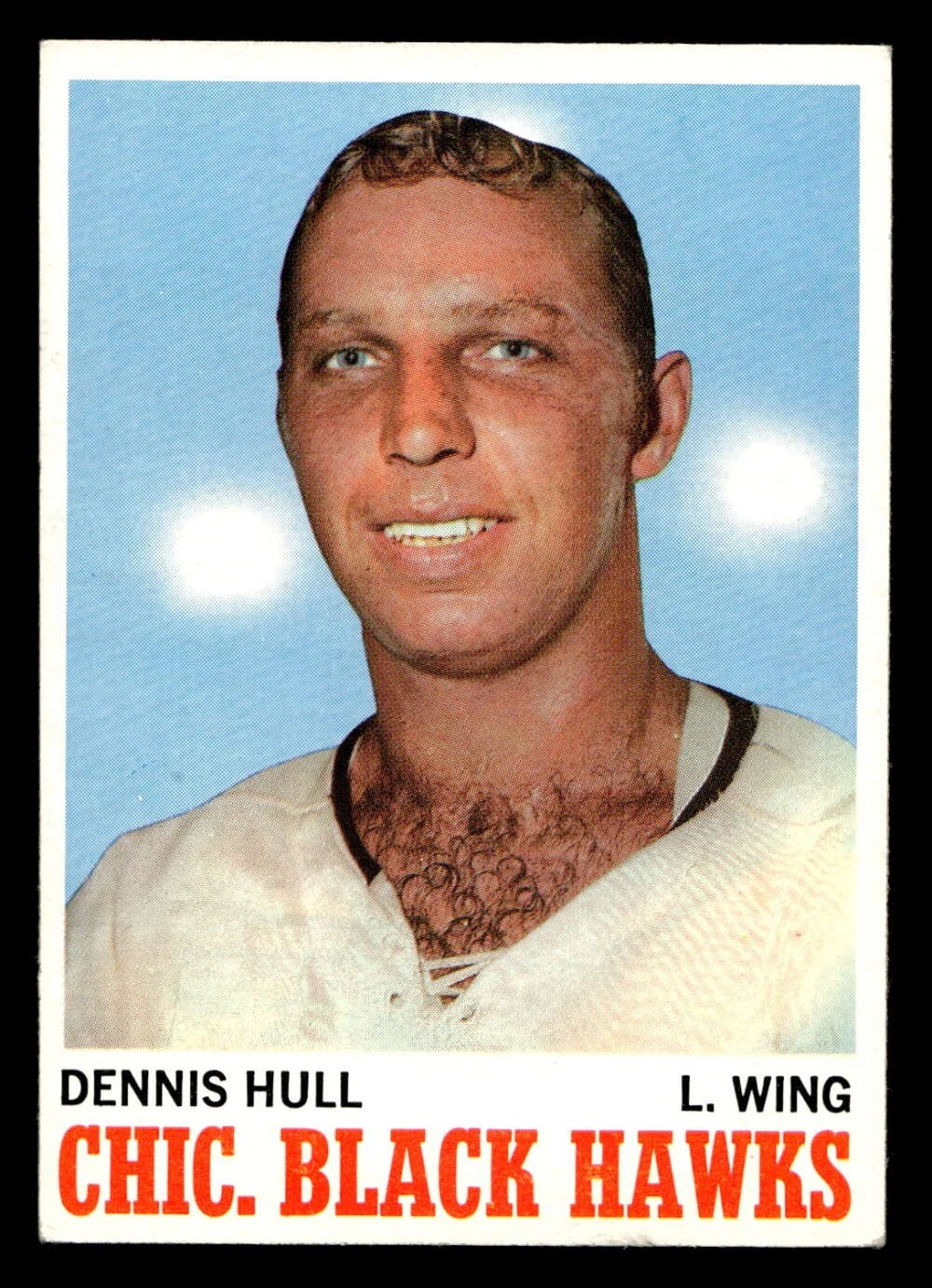 1970-71 Topps #14 Dennis Hull Excellent+ Blackhawks ID:473425