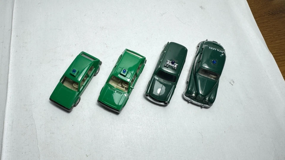 Wiking 1:87 scala H0 POLIZIA VW 1500 Variant Golf 1 2 BMW 501 - Immagine 2 di 4
