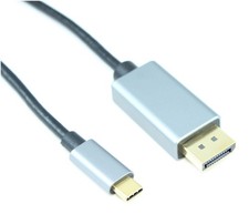 10ft USB 3 Type C Male to DisplayPort Thunderbolt 3/Alt Mode 8K 60Hz Cable