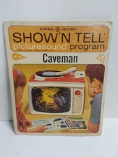 Vintage General Electric Show 'N Tell Picture sound Record- Caveman