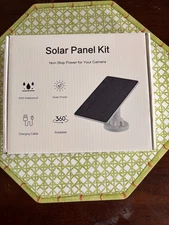 Solar Panel Kit with USB Charging Cable for Security Camera, 9ft Charging Cable