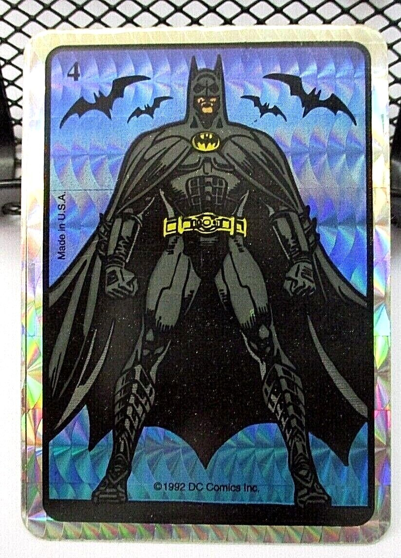 バットマン メダル BATMAN VENDING MACHINE PRISM STICKER 1992 NO.4 WITH TOP LOADER | eBay