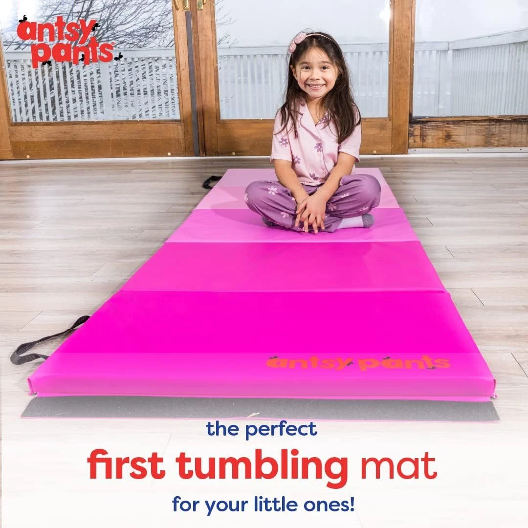 Pink tumbling online mat