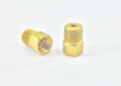 Inverted Flare Adapter BLF-19 DORMAN 490538 2-Pack Brass SAE Brake Line Adapters - 1/4" Female To 5/16" (1/2-20) Male Inverted 7/16-24 Inverted Flare To 4an - Foto 12