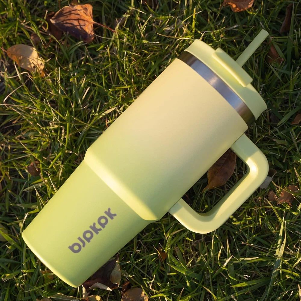 Tumbler With Handle And Straw 40oz Insulated Tumbler Cups With Lid Stainless ...