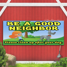 Clean Up After Your Dog indoor outdoor banner sign