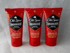 3 OLD SPICE MEN DEADLOCK SPIKE STYLE HAIR GEL GLUE ULTIMATE HOLD & SHINE     A16