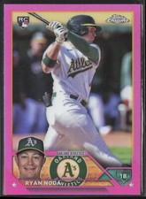 2023 Topps Chrome Update Ryan Noda USC171 RC Pink Refractor | Oakland Athletics