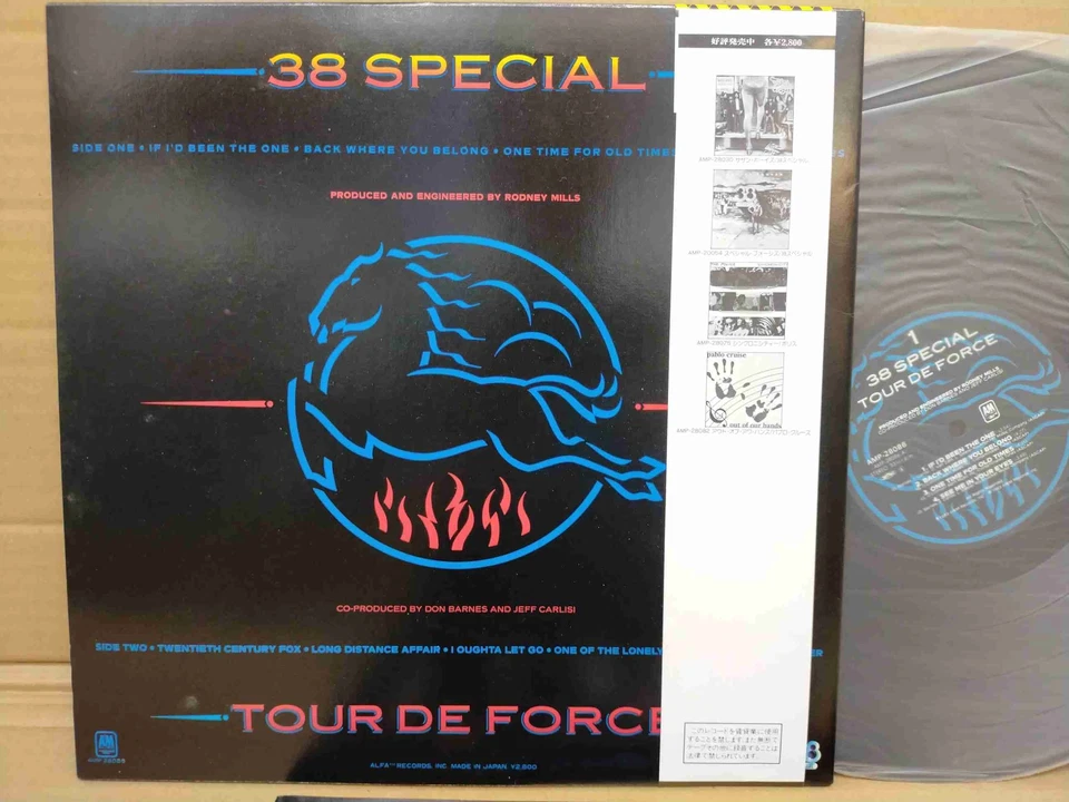 38 SPECIAL Tour De Force AMP-28086 JAPAN LP w/OBI 98773 - Image 3 of 4