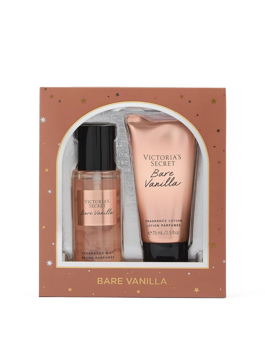 Victorias Secret Bare Vanilla Body Mist Lotion Mini Gift Set