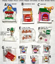 Fisher Price Little People Christmas on Main Street 2003 NEW PICK PIECES PARTS