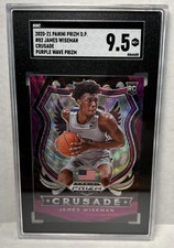 2020 Panini Prizm Draft Picks - Crusade Purple Wave Prizm #82 James SGC 9.5 MT+