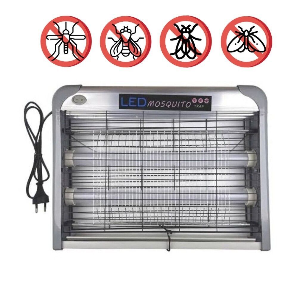 TRAMPA PARA MOSQUITOS MOSQUITEROS ELÉCTRICA LÁMPARA 2 LED INSECTICIDA...