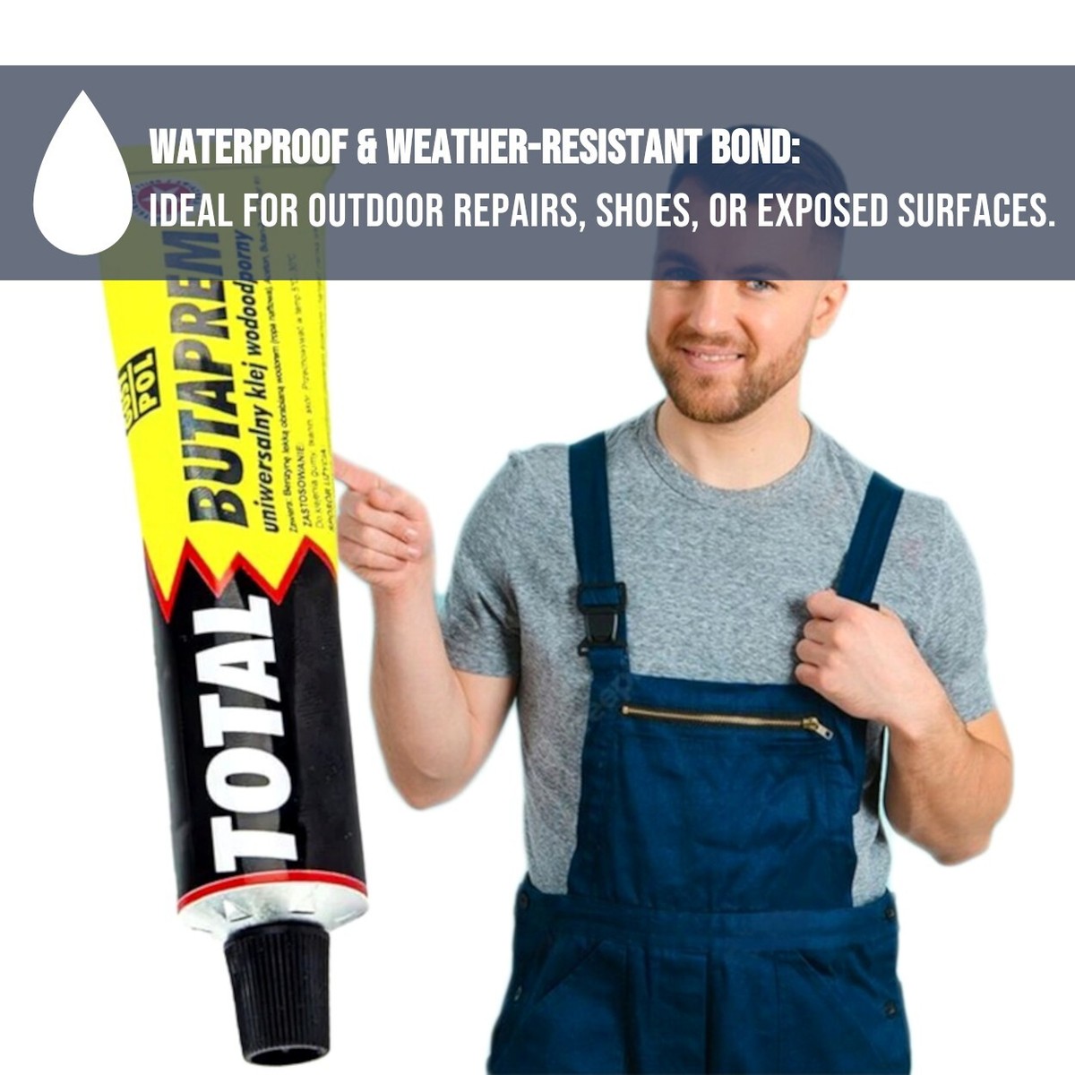 Tiepetly Leather Glue Extra Strong Waterproof 60ml for Leather, Shoes