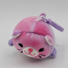 Squishy Cat Plush Keychain Stuffed Animal Toy Squishy Backpack Clip Kitty 4"