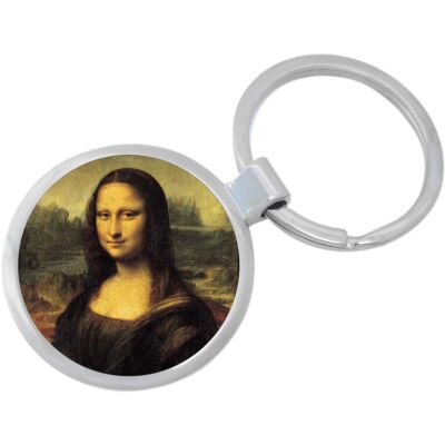 Mona Lisa Photo Keychain - Includes 1.25 Inch Loop for Keys or Backpack