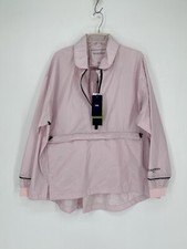 Ilse Jacobsen Hornbaek Pink Collared Half Zip Raincoat Jacket Women’s Sz 14 (44)