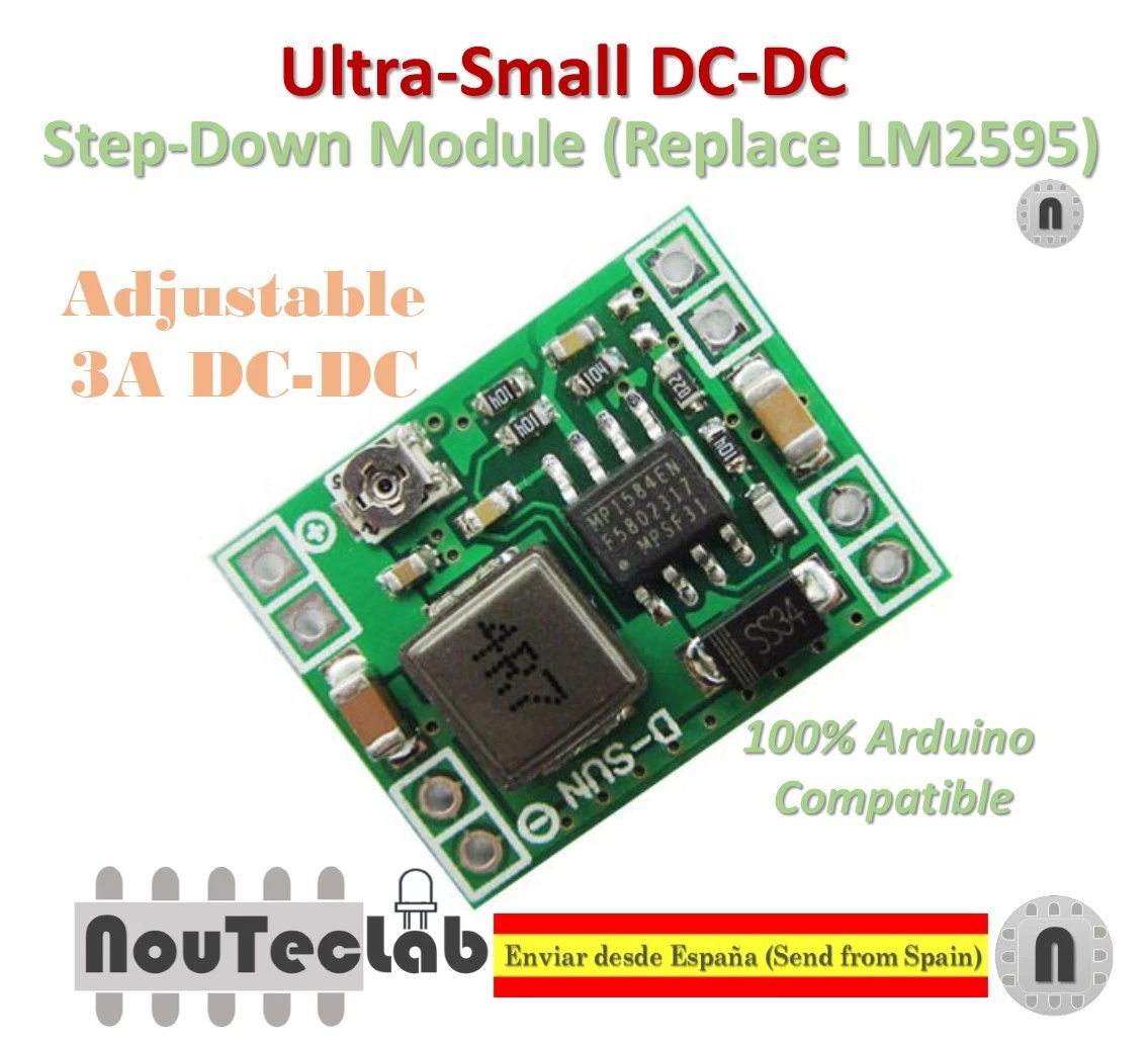 Modulo Convertitore DC-DC LM2596S Step-Down 3A Regolabile - 1/10 Pezzi