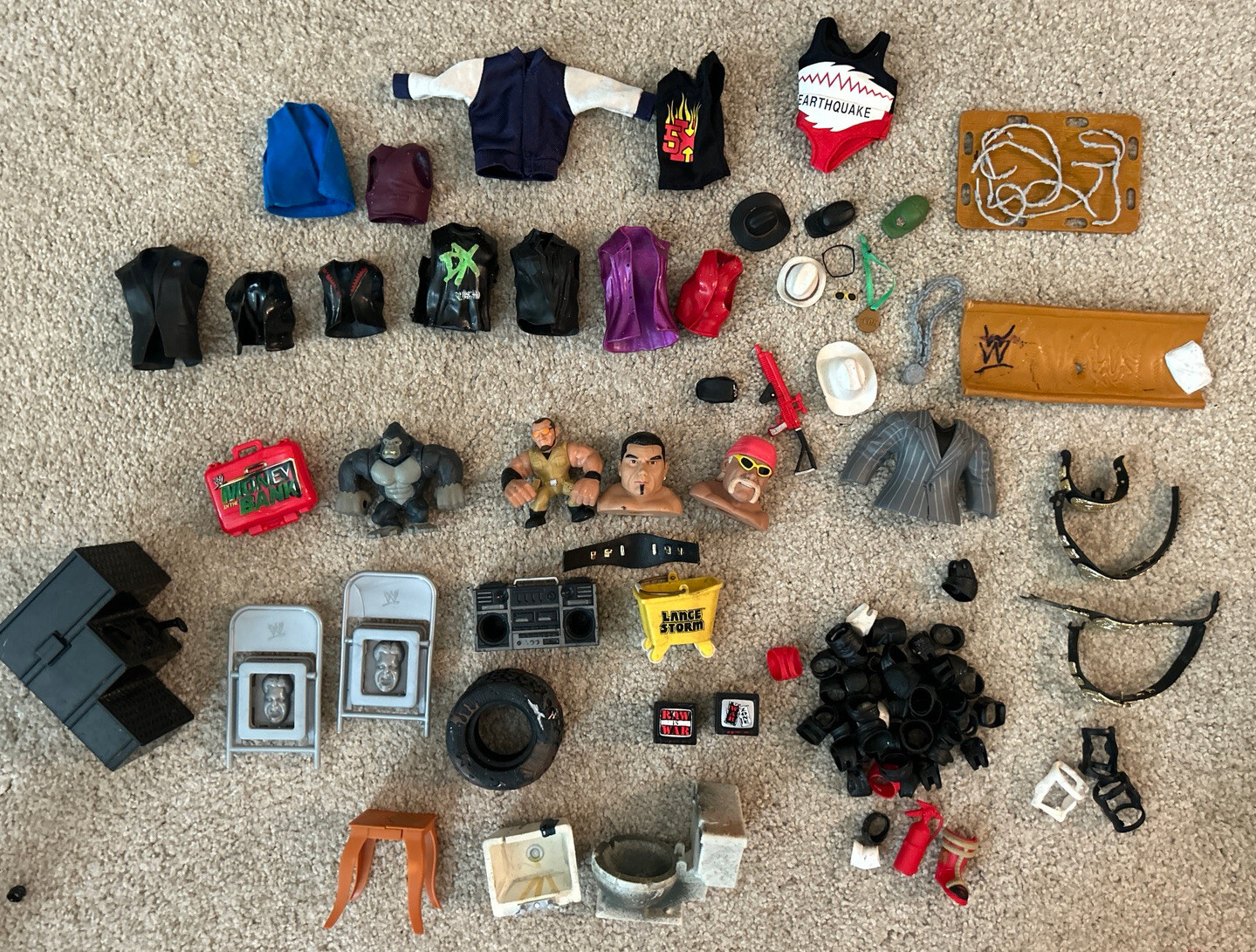 Jakks & Mattel WWF WWE Figure Accessories Lot