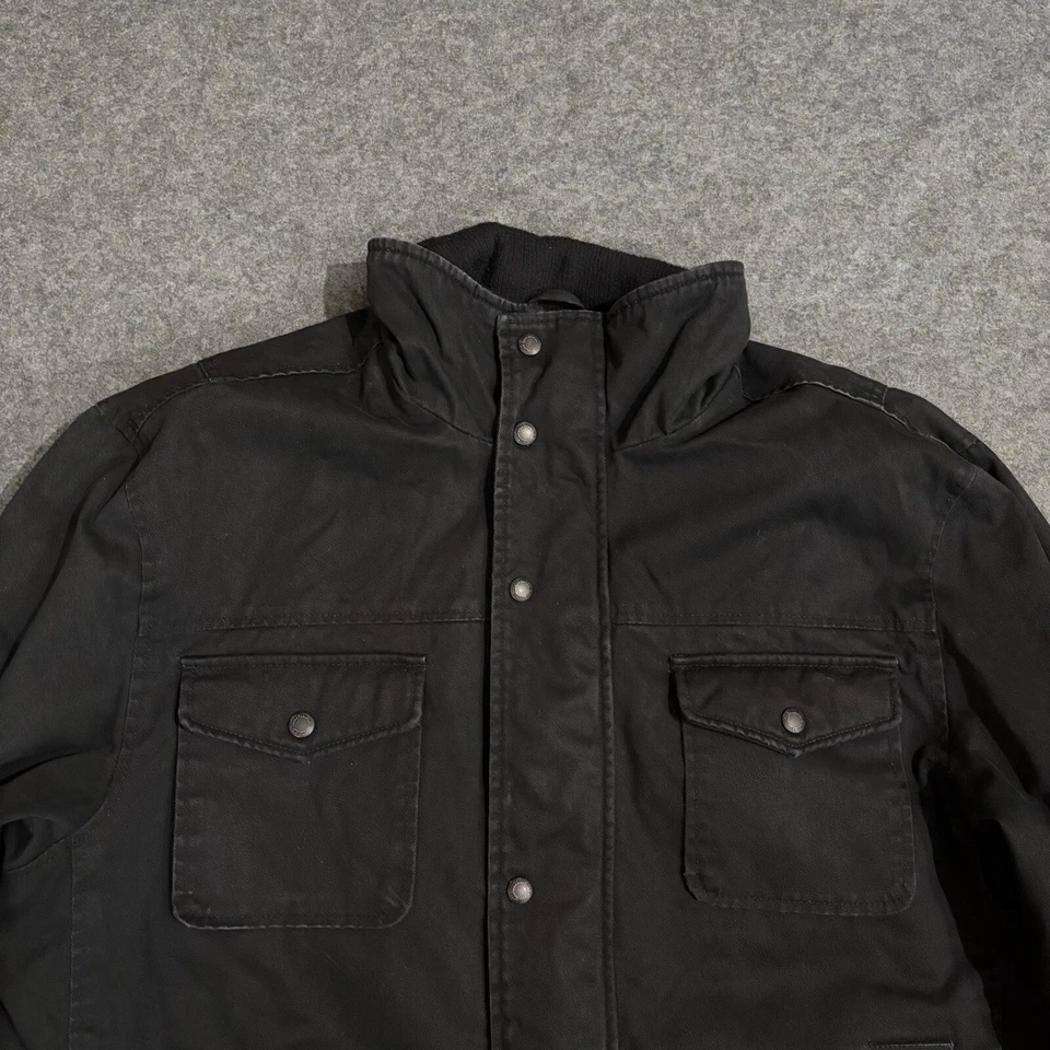 Куртка мужская Levi's Straus водитель грузовика XL на молнии шерпа с подкладкой полиэстер черная - Изображение 4 из 4