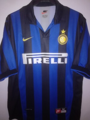 INTER MILAN 1998-1999 Ronaldo 9 Pirelli camiseta shirt trikot