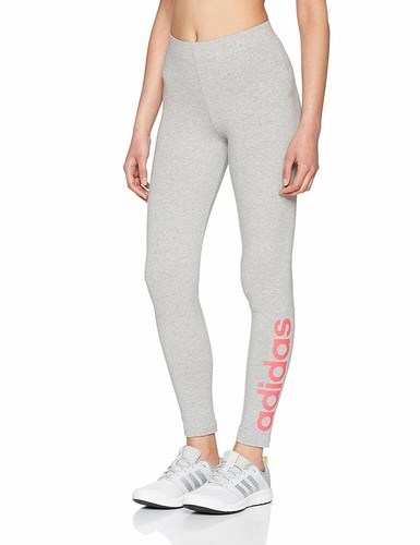 Adidas Para Mujer Essentials Linear Calzas Leggings Correr Gimnasio CF8872  Gris | eBay
