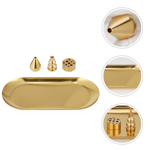 1 Set Incense Stick Holders Metal Incense Burner Tray Decorative Incense Stick