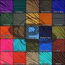 550 Paracord Mil Spec Type III 7 strand parachute cord 10ft, 20ft, 50ft, 100ft