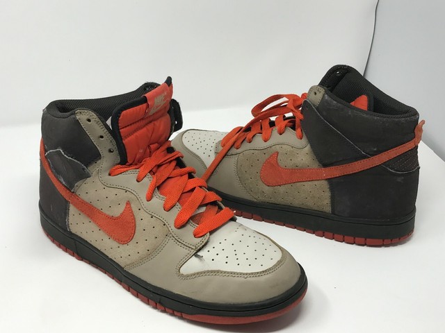 nike dunk orange brown