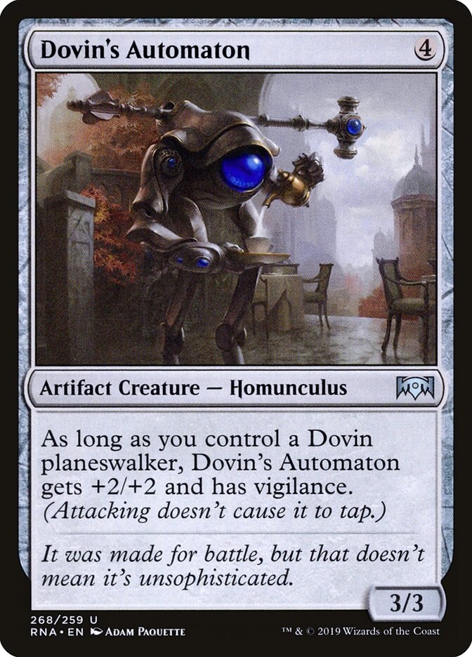 DOVIN'S AUTOMATON ~mtg NM-M Ravnica Allegiance Unc x(268/259)