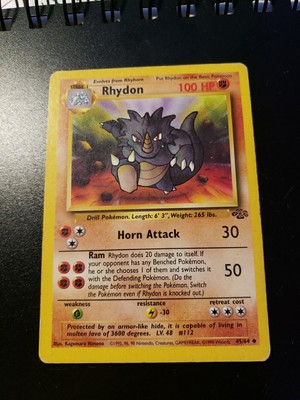Pokémon TCG Rhydon Jungle 45/64 Regular Unlimited Uncommon | eBay