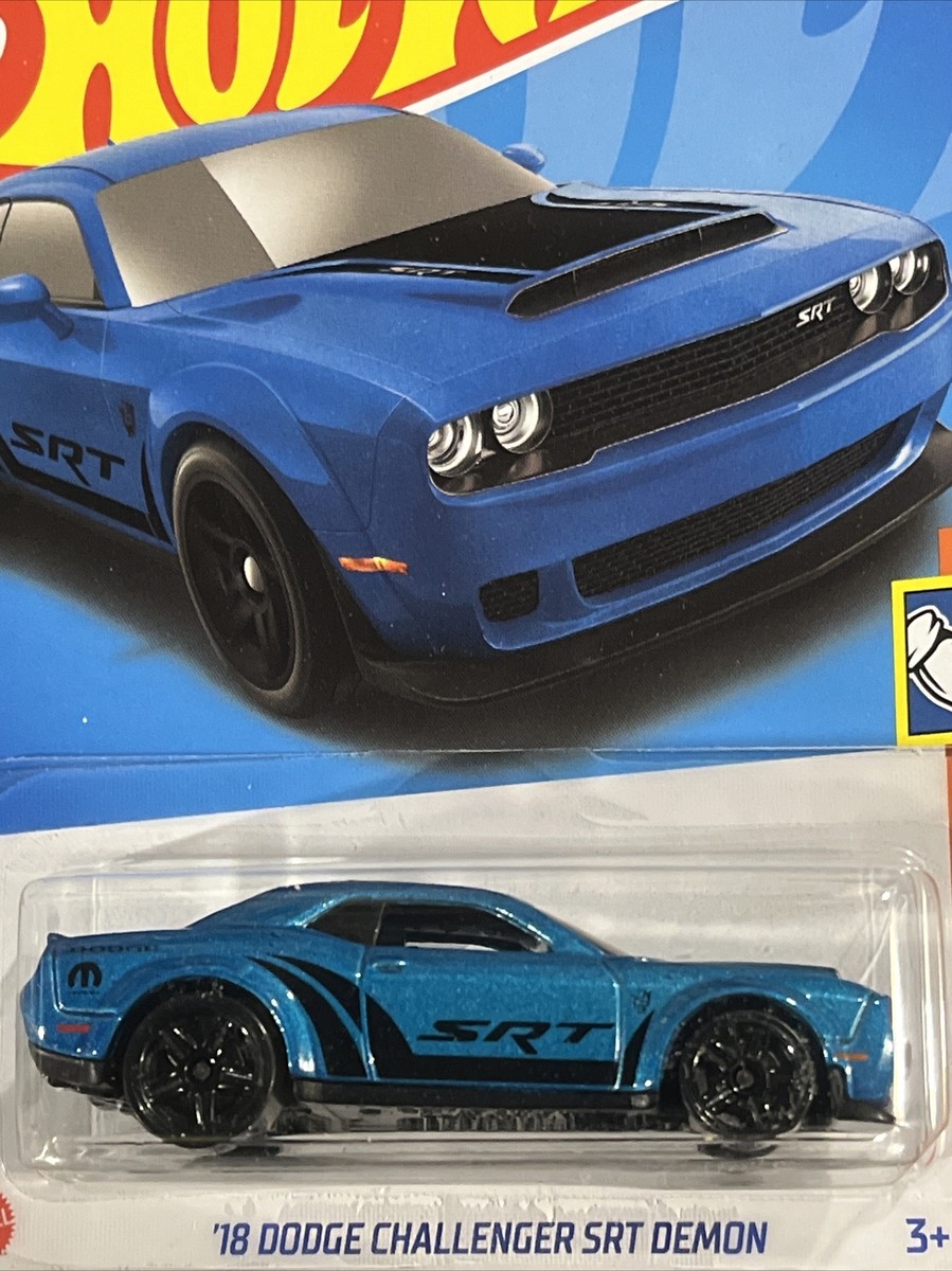 Hot Wheels 18 Dodge Challenger SRT Demon, Blue | eBay