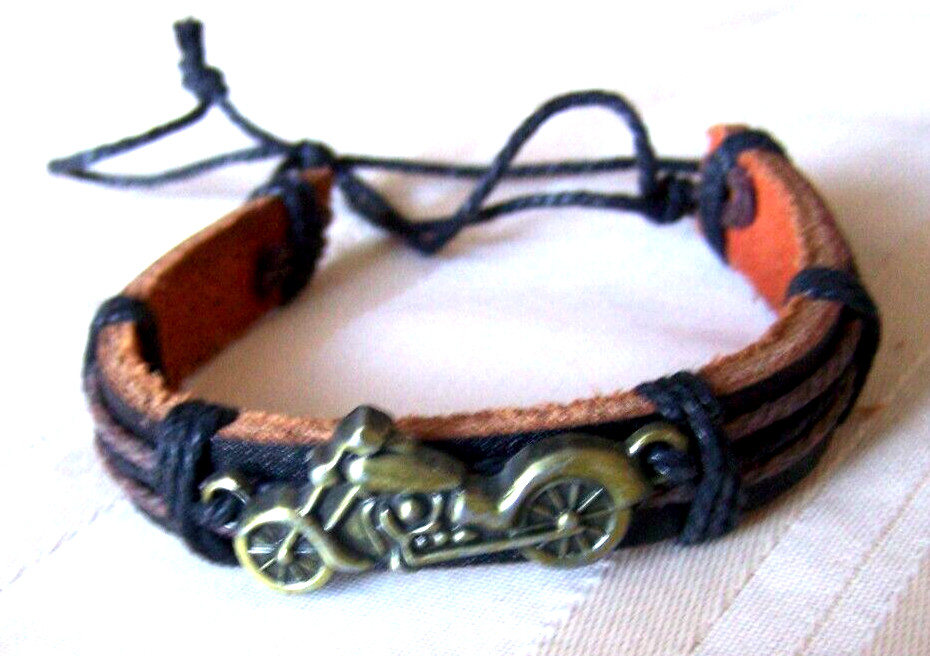 Bracelet cuir Triple Row Harley-Davidson homme - Motorcycles Legend shop