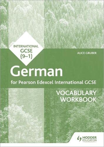 Pearson Edexcel International GCSE German Vocabulary Workbook,Al