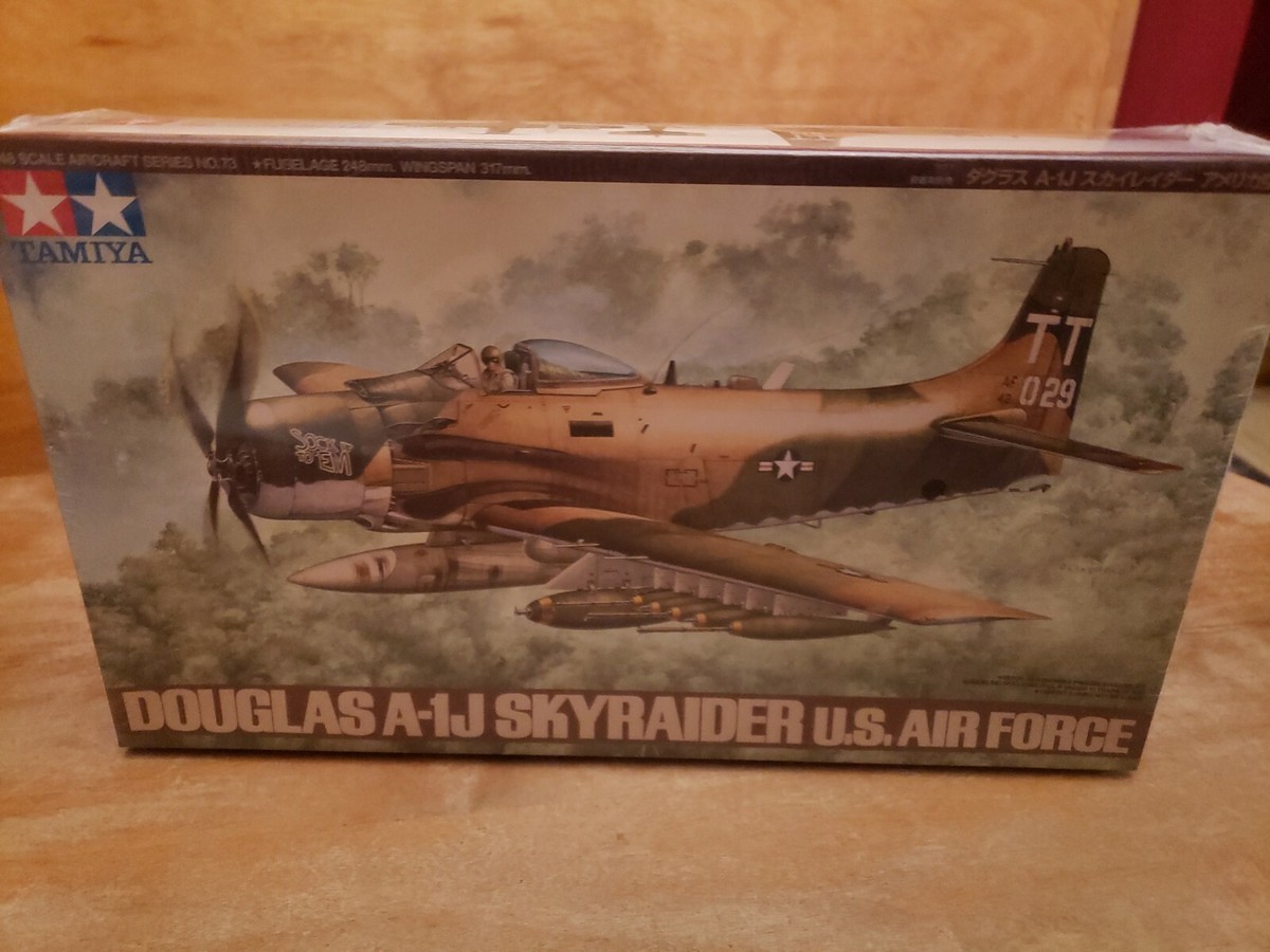 TAMIYA Model Kit 1/48 Douglas A-1J Skyraider USAF NEW SEALED | eBay
